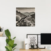 Gecko - Archief Kunstdruk Poster (Thuiskantoor)