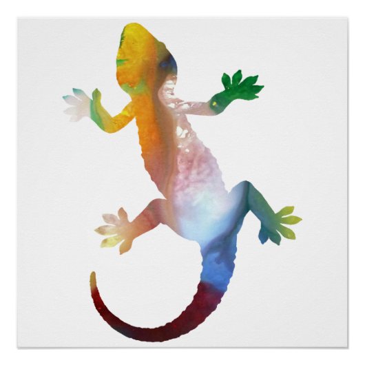 Gecko art perfect poster (Voorkant)