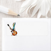 gecko avec étiquette de guitare (En situation)