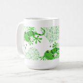 Gecko Coeurs verdure Mug (Devant gauche)