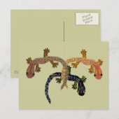 Gecko Dance Briefkaart (Voorkant / Achterkant)