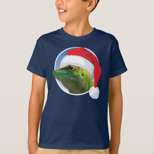 Gecko de Noël - T-Shirt pour les hanches de base d (Devant)