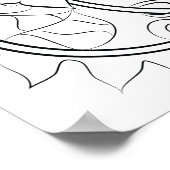 Gecko dessin affiche de coloration pour adultes (Coin)