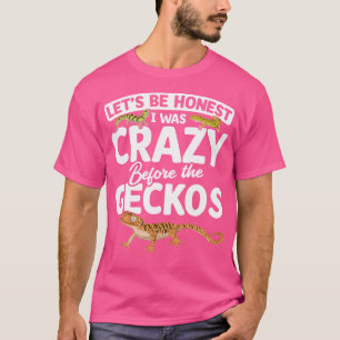 Gecko eigenaar reptiel dier hagedis huisdier grapp t-shirt