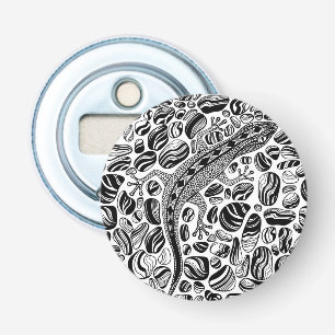Gecko en keibels button flesopener