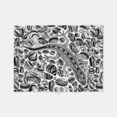 Gecko en keibels fleece deken (Voorkant (Horizontaal))