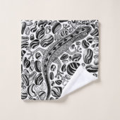 Gecko et galets (Gant de toilette)