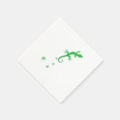 Gecko Footprint Reptiel Reptielen Lizard Pet Gift Servet (Hoek)