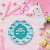Gecko Hagedis Custom Kids Verjaardag Papieren Bordje (Feest)