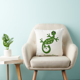 Gecko Hagedis Design Gepersonaliseerd Kussen