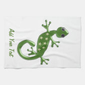 Gecko Hagedis Ontwerp Theedoek (Horizontaal)