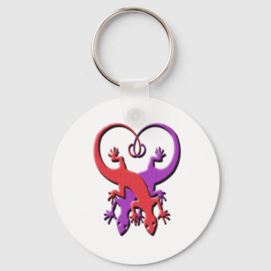 Gecko Heart Keychain (Voorkant)