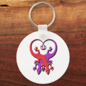 Gecko Heart Keychain (Voorkant)