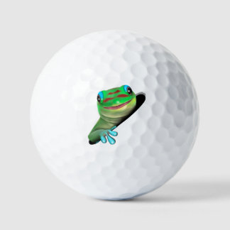 Gecko in een gat golfballen