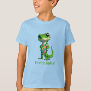 Gecko in tropisch Shirt