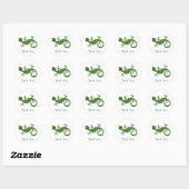 Gecko Lizard Bedankt Ronde Sticker (Vel)