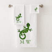 Gecko Lizard Design Monogrammed (En situation)