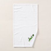 Gecko Lizard Design Monogrammed (Serviette à main)