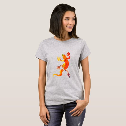 Gecko lizard eco reptiel t-shirt (Voorkant volledig)