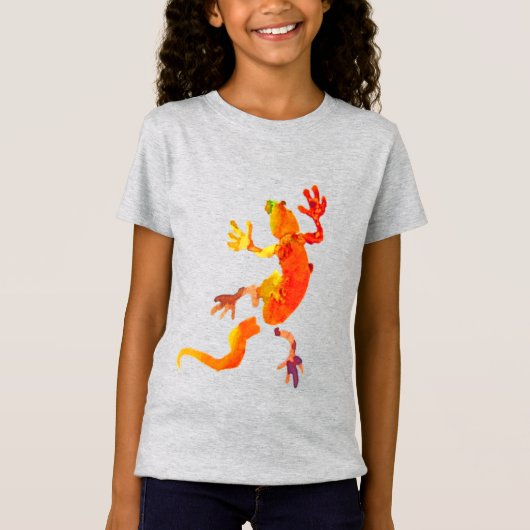 Gecko lizard eco reptiel t-shirt (Voorkant)