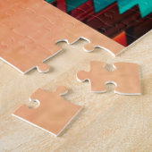 Gecko Lizard en Sun Jigzaag Puzzle Legpuzzel (Zijkant)