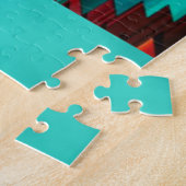 Gecko Lizard en Sun Jigzaag Puzzle Legpuzzel (Zijkant)
