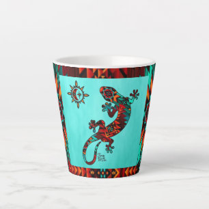 Gecko Lizard en Sun Latte Mok
