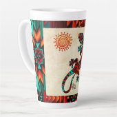 Gecko Lizard Et Sun Latte Mug (Angle gauche)