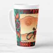 Gecko Lizard Et Sun Latte Mug (Angle gauche)