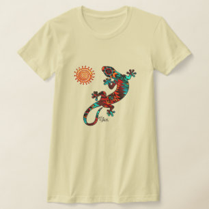 Gecko Lizard Et Sun T-Shirt