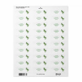 Gecko Lizard Etiket (Full Sheet)