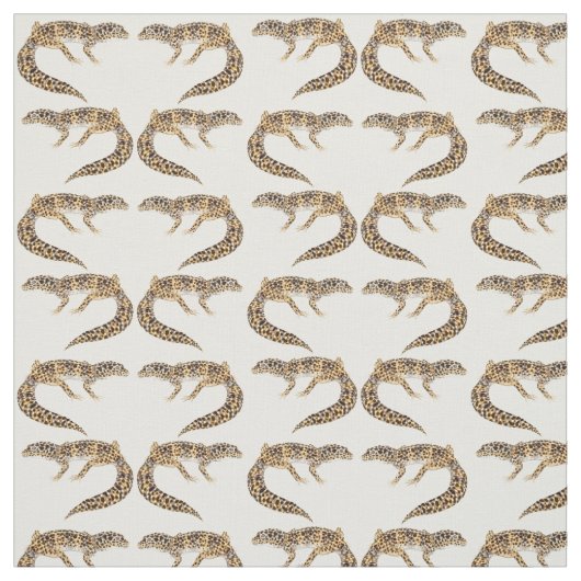 Gecko Lizard Fabric Stof (Swatch)
