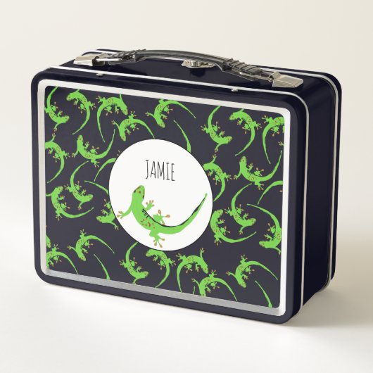 Gecko Lizard Reptile Pattern (Achterkant)