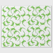 Gecko Lizard Reptile Pattern Cadeaupapier (Vlak)