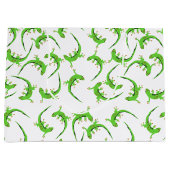 Gecko Lizard Reptile Pattern Groot Cadeauzakje (Voorkant)