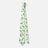 Gecko Lizard Reptile Pattern Stropdas (Voorkant)