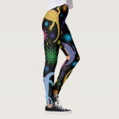 Gecko Lizards Multi-Colored over druk Leggings (Rechts)