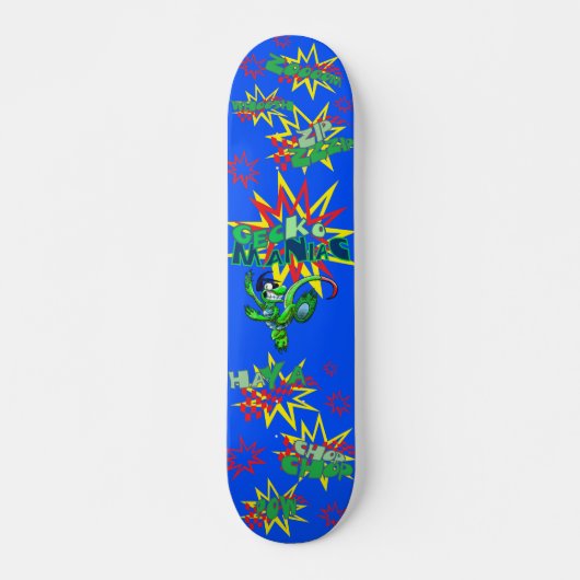 Gecko Maniac Skateboard (Voorkant)