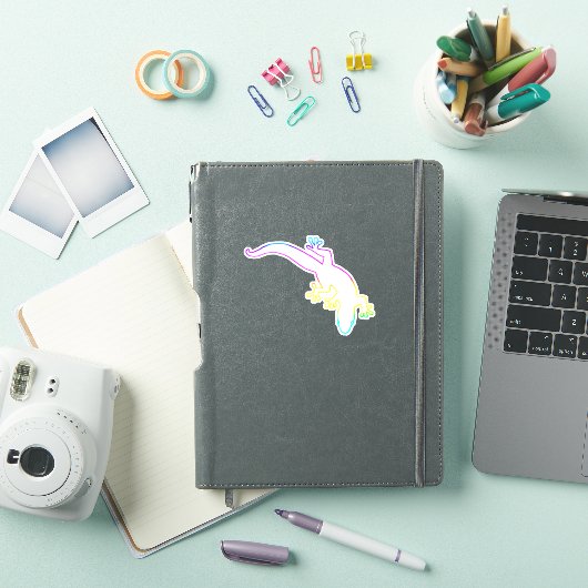GECKO Multi-Color Outline Sticker (iPad Cover)