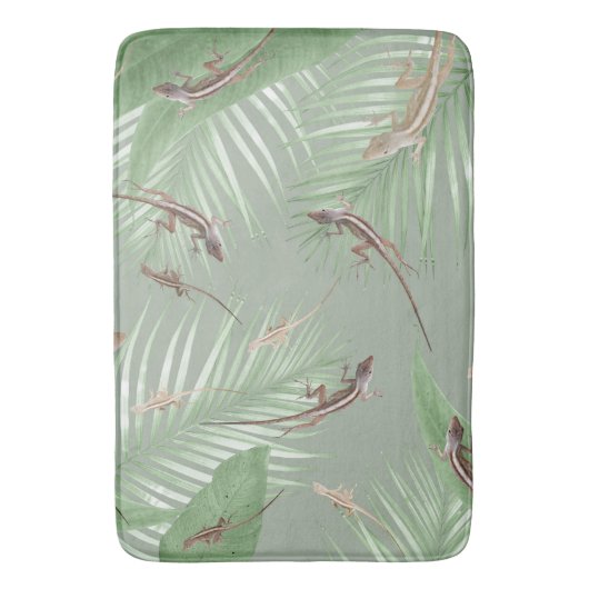 Gecko Oerwoud Dream #2 #decor #art Badmat (Voorkant Verticaal)