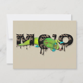 Gecko op Hawaï Briefkaart