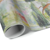 Gecko op het Scherm van het Venster Cadeaupapier (Rol Hoek)