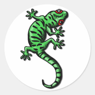 gecko ronde sticker