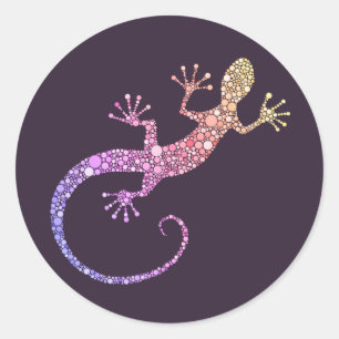 Gecko Ronde Sticker