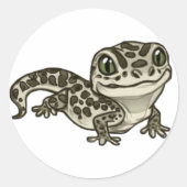 Gecko Ronde Sticker (Voorkant)