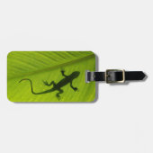 Gecko Silhouette Bagagelabel (Voorkant horizontaal)