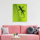 Gecko Silhouette Canvas Afdruk (Insitu (Woonkamer))