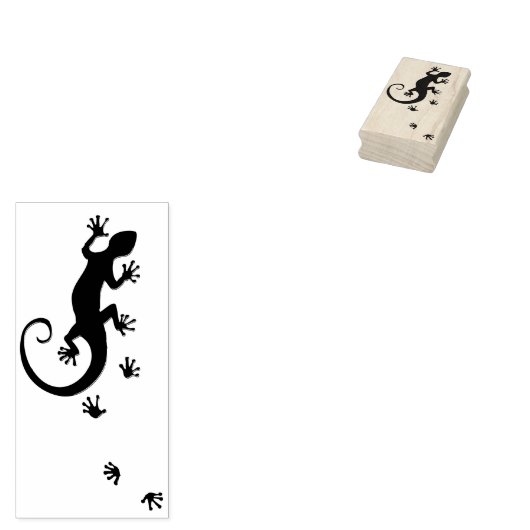 Gecko Silver en je ruggengraat. en ideeën Rubberstempel (Gestempeld)