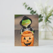 Gecko Skelet Uitnodiging Briefkaart (Staand voorkant)