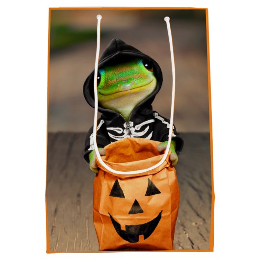 Gecko Skeleton Medium Cadeauzakje (Achterkant)